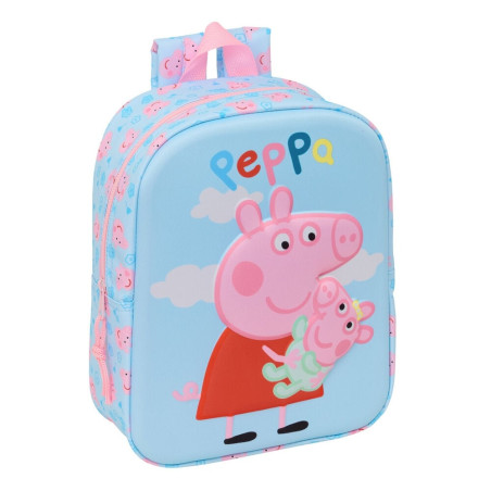 Mochila 3D Peppa Pig 27cm - 8412688634736