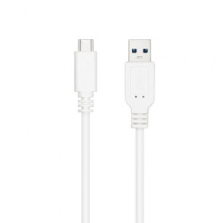Cable USB 3.1 Nanocable 10.01.4002-W/ USB Tipo-C Macho - USB Macho/ 2m/ Blanco - 10.01.4002-W