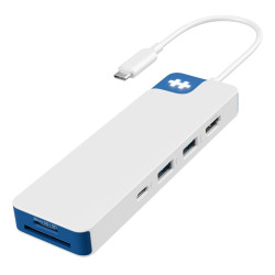 D TARGUS HyperDrive Flex 8 Port USB-C Hub Blue - 1220000630734