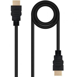 Cable HDMI 2.0 4K Nanocable 10.15.3802/ HDMI Macho - HDMI Macho/ 2m/ Negro - 10.15.3802