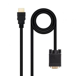 Cable Conversor Nanocable 10.15.4348/ HDMI Macho - VGA Macho/ 1.8m/ Negro - 10.15.4348
