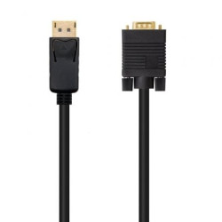 Cable Conversor Nanocable 10.15.4401/ DisplayPort Macho - VGA Macho/ 1m/ Negro - 10.15.4401