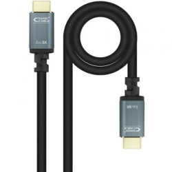 Cable HDMI 2.1 IRIS 8K Nanocable 10.15.8010/ HDMI Macho - HDMI Macho/ 10m/ Negro - 10.15.8010