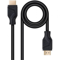 Cable HDMI 2.1 8K Nanocable 10.15.8302/ HDMI Macho - HDMI Macho/ 2m/ Negro - 10.15.8302