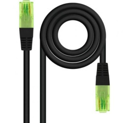 Cable de Red RJ45 UTP Nanocable 10.20.1400-BK Cat.6/ 50cm/ Negro - 10.20.1400-BK