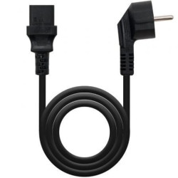 Cable Alimentación CPU Nanocable 10.22.0102-L2/ CEE7 Macho - C13 Hembra/ 2m/ Negro - 10.22.0102-L2