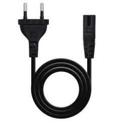 Cable Alimentación Forma 8 Nanocable 10.22.0402/ CEE7/16 Macho - C7 Hembra/ 1.5m/ Negro - 10.22.0402