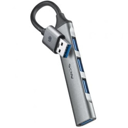 Hub USB NGS IHUB4 Micro/ 4xUSB/ Gris - IHUB4MICRO