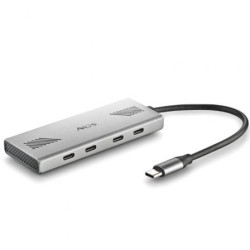 Hub USB Tipo-C NGS Wonder4-C/ 4xUSB Tipo-C/ Gris - WONDER4C
