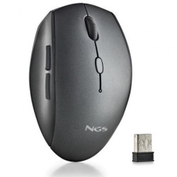 Ratón Inalámbrico NGS Bee Black/ Hasta 1600 DPI - BEEBLACK