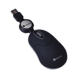 Ratón Mini NGS SIN/ Hasta 1000 DPI - SINBLACK