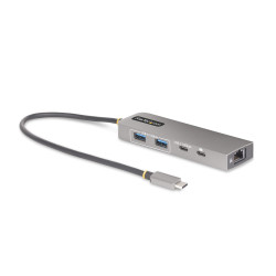 HUB USB-C 3 PUERTOS - RED - PD - 0065030900676