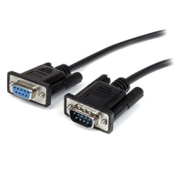 StarTech 2m Black Straight Through DB9 RS232 Serial Cable - M/F - 0065030849005