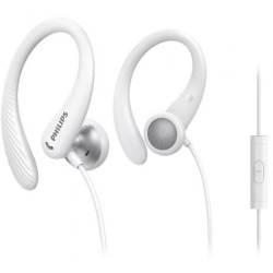 Auriculares Deportivos Philips TAA1105WT/ con Micrófono/ Jack 3.5/ Blancos - TAA1105WT/00
