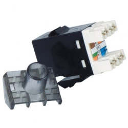 Conector RJ45 Phasak SD 3018 Cat.6 UTP/ Negro - SD 3018