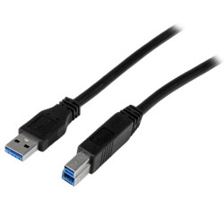 StarTech 2m 6ft Certified SuperSpeed USB 3.0 A to B Cable - M/M - 0065030850872