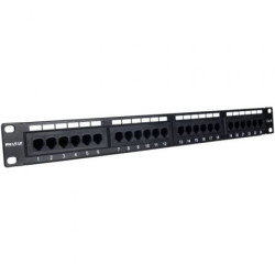 Patch Panel Phasak PU 2420/ 24 Puertos/ Cat.6/ Altura 1U - PU 2420