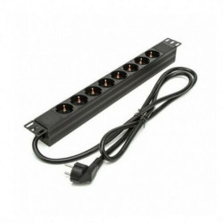 Regleta Phasak BNS 3518/ 8 Tomas de Corriente/ Cable 1.5m/ Negro - BNS 3518
