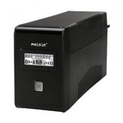 SAI Línea Interactiva Phasak 850 VA LCD Interactive/ 850VA/ 2 Salidas/ Formato Torre - PH 9485