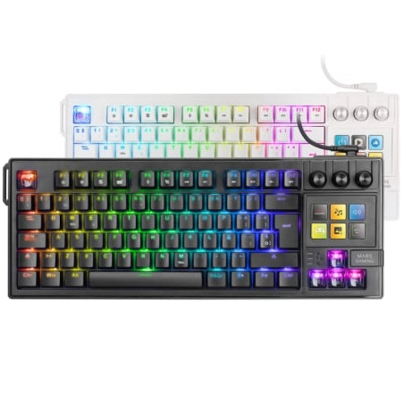 Teclado Gaming Mecánico Mars Gaming MK-MASTER/ Switch Rojo/ Negro/ Incluye SmartDeck - MKMASTERES