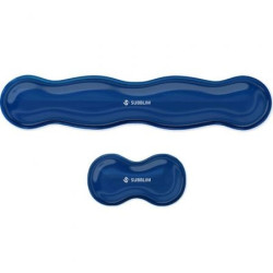 Pack de 2 Reposamuñecas Subblim Ergo Crystal Flex/ Azul Oscuro - SUBMP-04E060