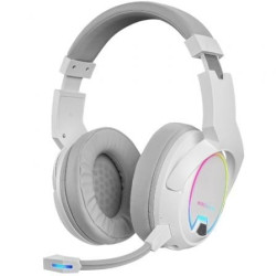 Auriculares Gaming Inalámbricos con Micrófono Mars Gaming MHW100/ Jack 3.5/ Blancos - MHW100W