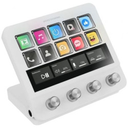 Stream Deck Mars Gaming MSD-PRO/ 10 Teclas LCD + 4 Diales Personalizables/ Blanco - MSDPROW