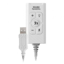 Tarjeta de Sonido Mars Gaming MSC2/ 7.1/ Blanca - MSC2W