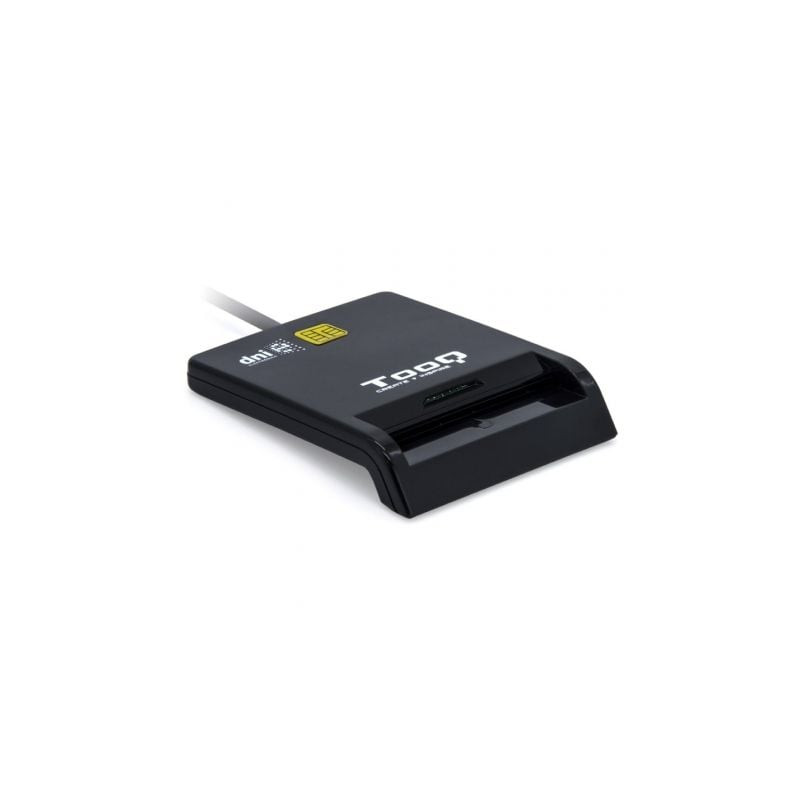 Lector de DNI TooQ TQR-211B/ USB Tipo-C/ Negro - TQR-211B