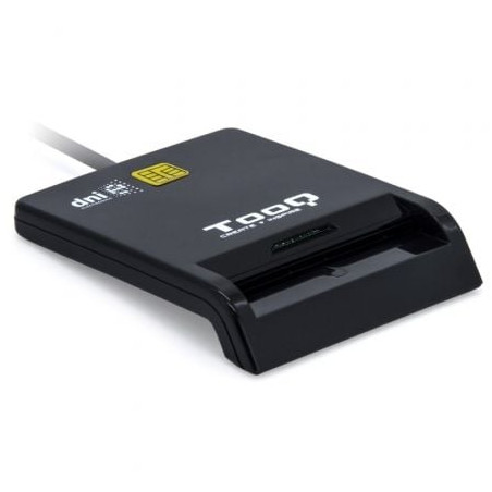 Lector de DNI TooQ TQR-211B/ USB Tipo-C/ Negro - TQR-211B