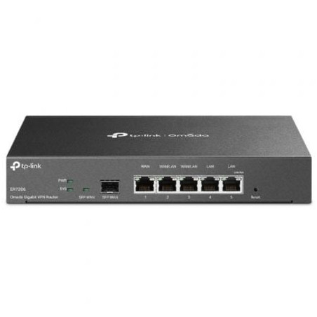 Router VPN TP-Link Omada TL-ER7206/ 5 Puertos Multi-WAN - TL-ER7206