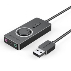 Tarjeta de Sonido Vention CDRBB/ USB Macho - 3x Jack 3.5 Hembra - CDRBB