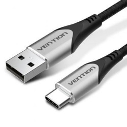 Cable USB 2.0 Tipo-C Vention CODHD/ USB Tipo-C Macho - USB Macho/ 480Mbps/ 50cm/ Gris - CODHD
