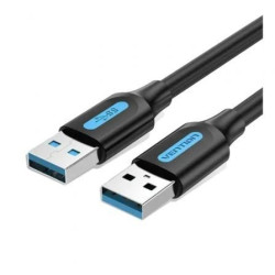 Cable USB 3.0 Vention CONBI/ USB Macho - USB Macho/ 5Gbps/ 3m/ Negro - CONBI