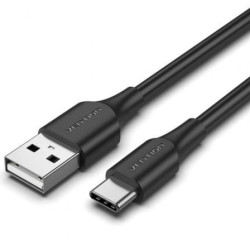 Cable USB 2.0 Tipo-C Vention CTHBD/ USB Tipo-C Macho - USB Macho/ 480Mbps/ 50cm/ Negro - CTHBD