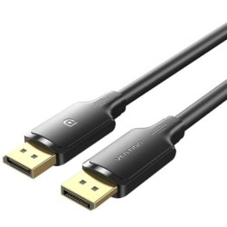 Cable Conversor Vention HAKBH/ DisplayPort Macho - DisplayPort 4K Macho/ 2m/ Negro - HAKBH