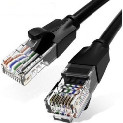 Cable de Red RJ45 UTP Vention IBEBL Cat.6/ 10m/ Negro - IBEBL