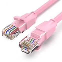 Cable de Red RJ45 UTP Vention IBEPH Cat.6/ 2m/ Rosa - IBEPH