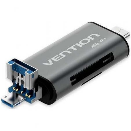 Lector de Tarjetas Externo Vention CCHH0/ USB 3.0 - CCHH0