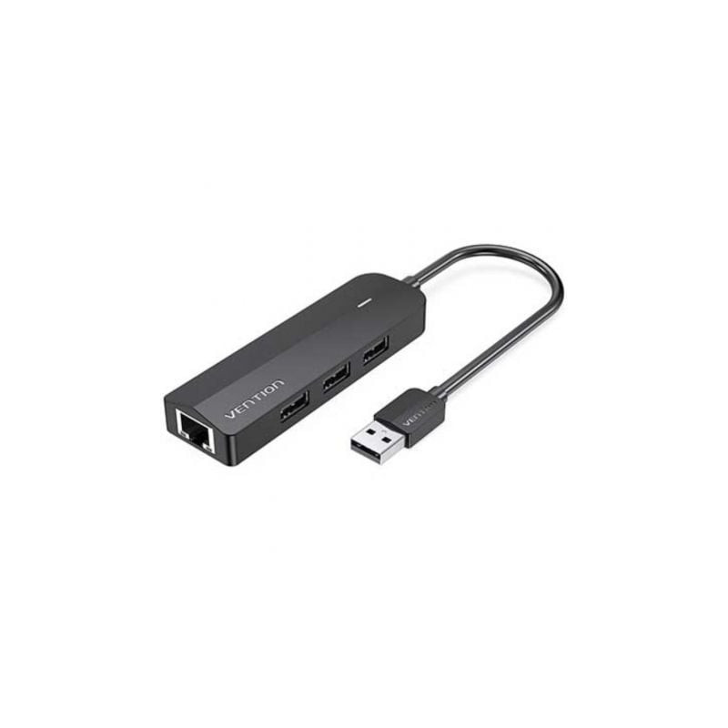 Hub USB 2.0 Vention CHPBB/ 3xUSB/ 1xMicro USB PD/ 1xRJ45 - CHPBB