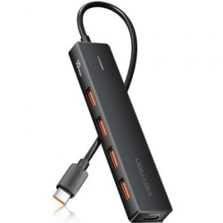 Hub USB 3.2 Vention CHJBB/ 4xUSB/ 1xUSB Tipo-C - CHJBB