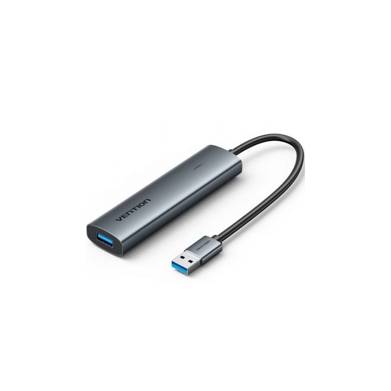 Hub USB 3.0 Vention TGXHB/ 1xUSB Tipo-C/ 3xUSB/ 1xUSB Tipo-C PD/ Gris - TGXHB