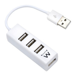 EWENT EW1122 MINI-HUB USB 4 PUERTOS BLANCO - AAOAUS0134