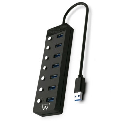 EWENT Hub usb-usb-c 7 ptos interruptor c/alimen. - AAOAUS0215