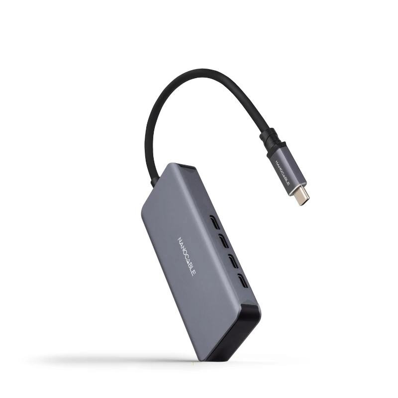Nanocable HUB USB-C/M a 3xUSB-C/H ALUMINIO 10 cm - AAOAUS0241