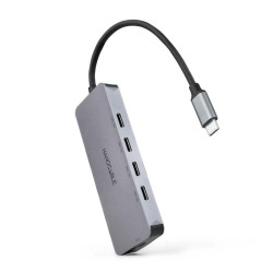 Nanocable HUB USB-C/M a 4xUSB-C/H + USB-C PD 100W - AAOAUS0242