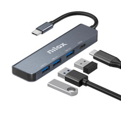Nilox Hub USB C 3XUSB 3.0 1XUSBC - AAOAUS0252