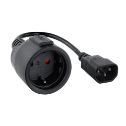 Nanocable Cable Adaptador C14-M a CEE7-H, 50cm - AASASA0134
