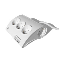 EWENT EW3935 Regleta 5 Schuko + 2 usb 2.1A - AELREG0048