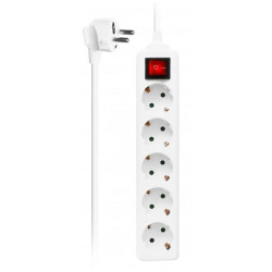 EWENT EW3916  Regleta 5 Tomas / 1 interruptor 1.5m - AELREG0049